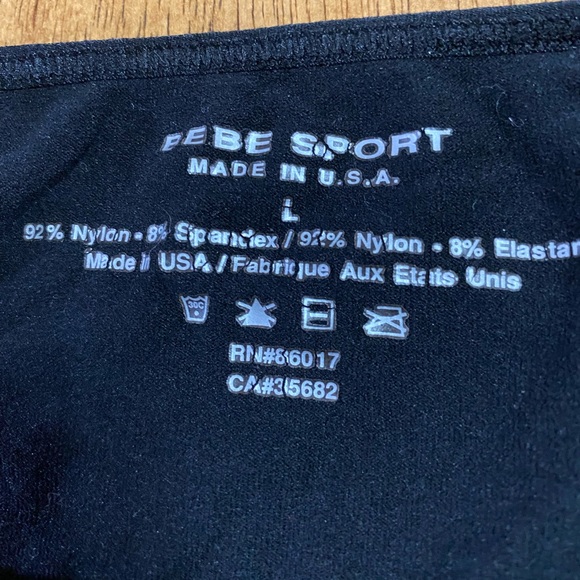 BeBe Sports 2 pack Tank Cami Black & Cream size Large - Picture 5 of 7